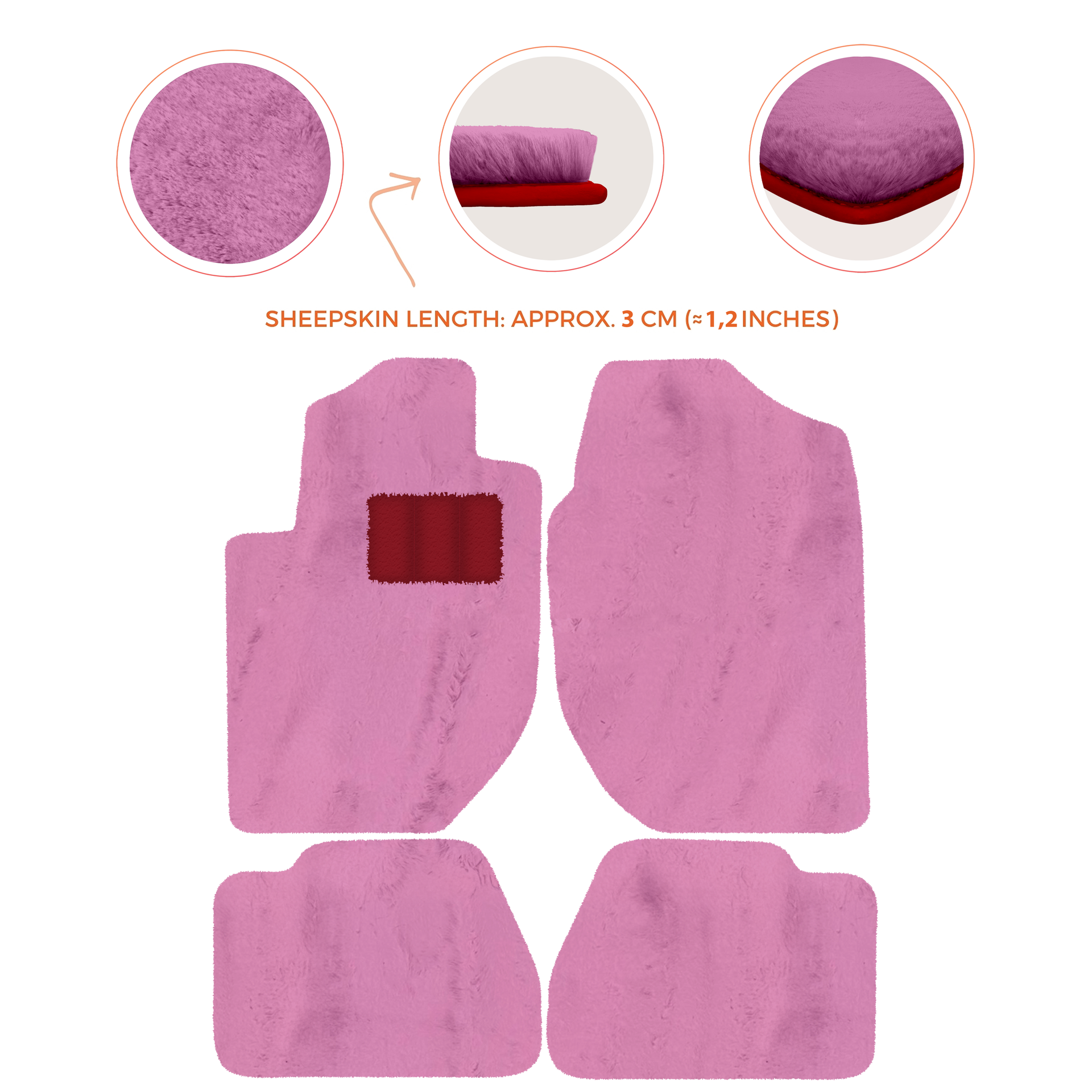 Premium Sheepskin Floor Mats for Land Rover Freelander (1997-2003)