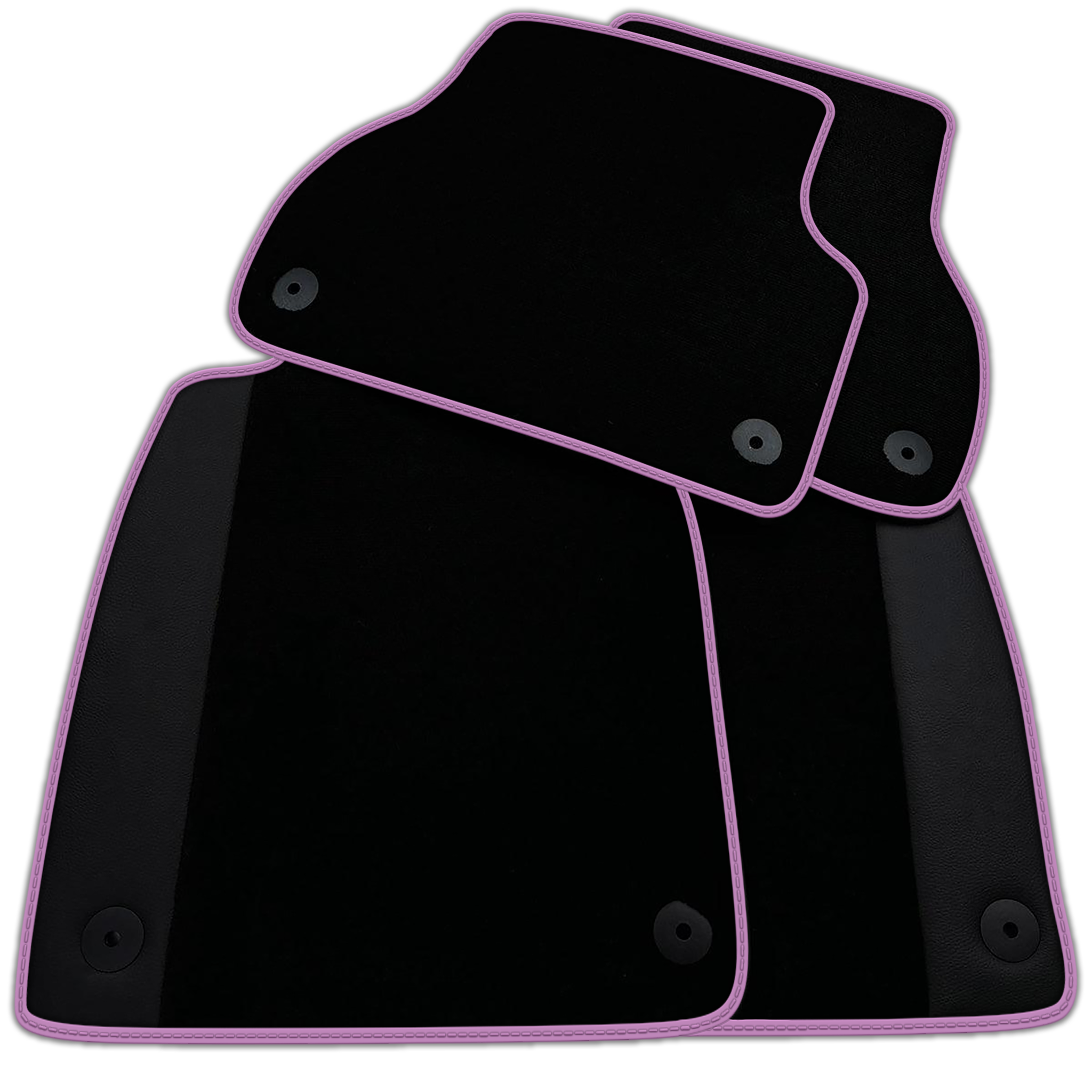 Customizable Black Floor Mats for Audi A4 - B9 Avant (2018-2019)
