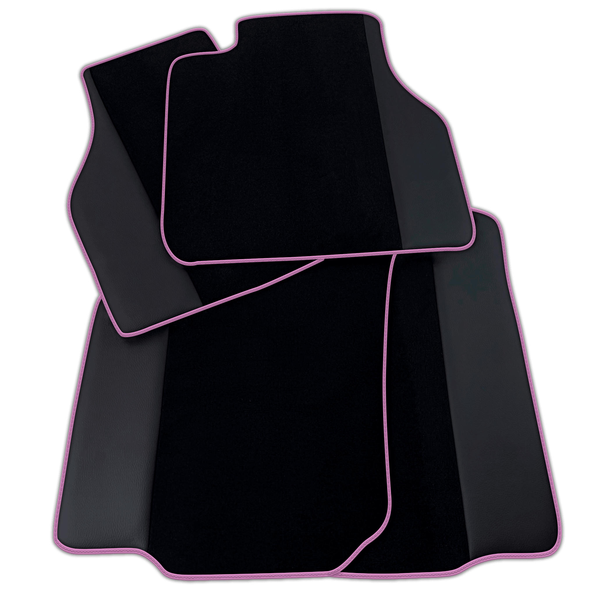 Customizable Black Floor Mats for Bentley Flying Spur 2013-2019 with Leather