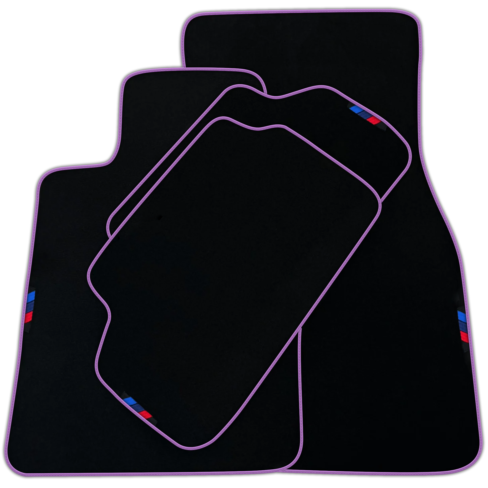 Black Floor Mats For BMW 5 Series G30 with German Flag | Various Trim Colors