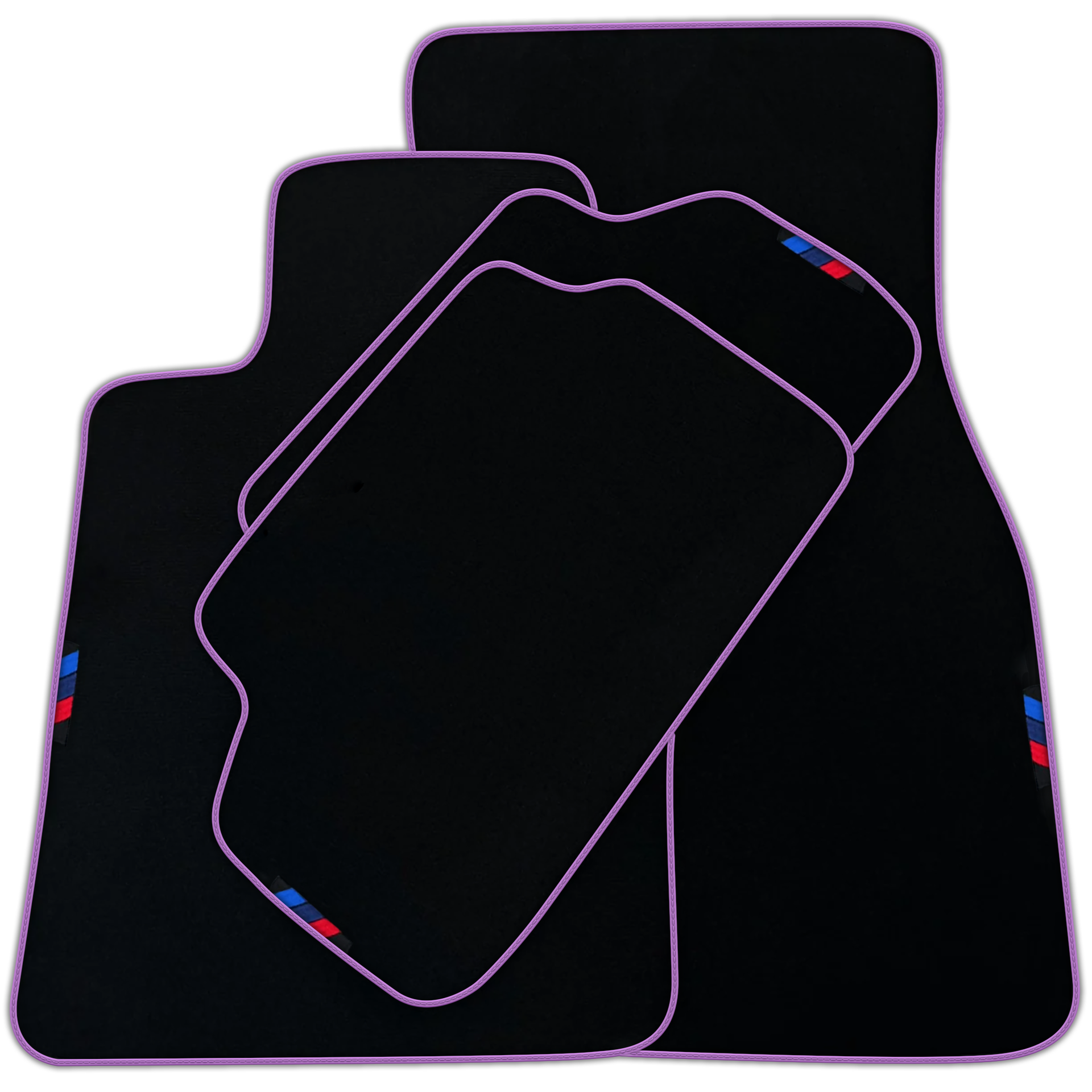 Black Floor Mats For BMW X5 Series E53 | Orange Trim | Various Trim Colors
