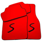 Red Floor Mats for Mini Cabrio F57 Convertible (2016-2023) - AutoWin
