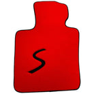 Red Floor Mats for Mini Cabrio F57 Convertible (2016-2023) - AutoWin