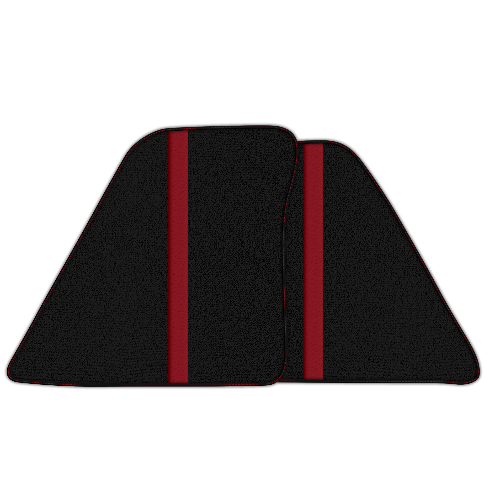 Premium Leather-Lined Black Floor Mats for Ferrari 296 GTB (2022-2025)
