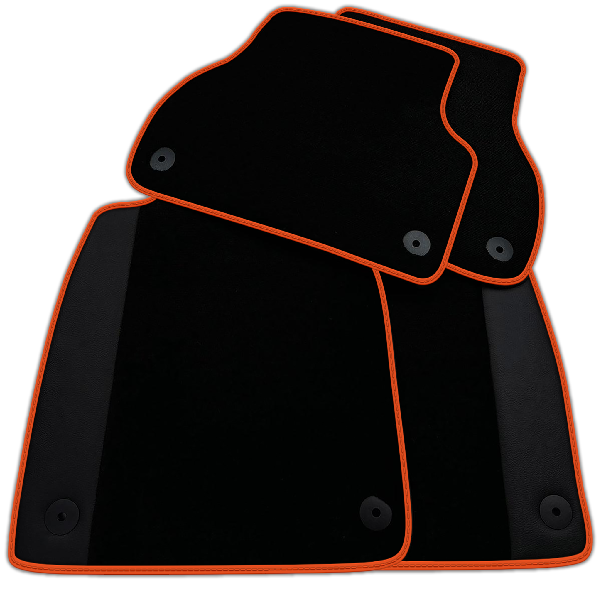 Customizable Black Floor Mats for Audi A4 - B9 Avant (2018-2019)