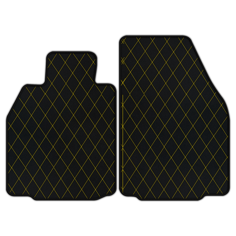 Customizable Leather Floor Mats with Single Diamond Pattern for Porsche 911 GT3 RS (997) 4.0 (2011)