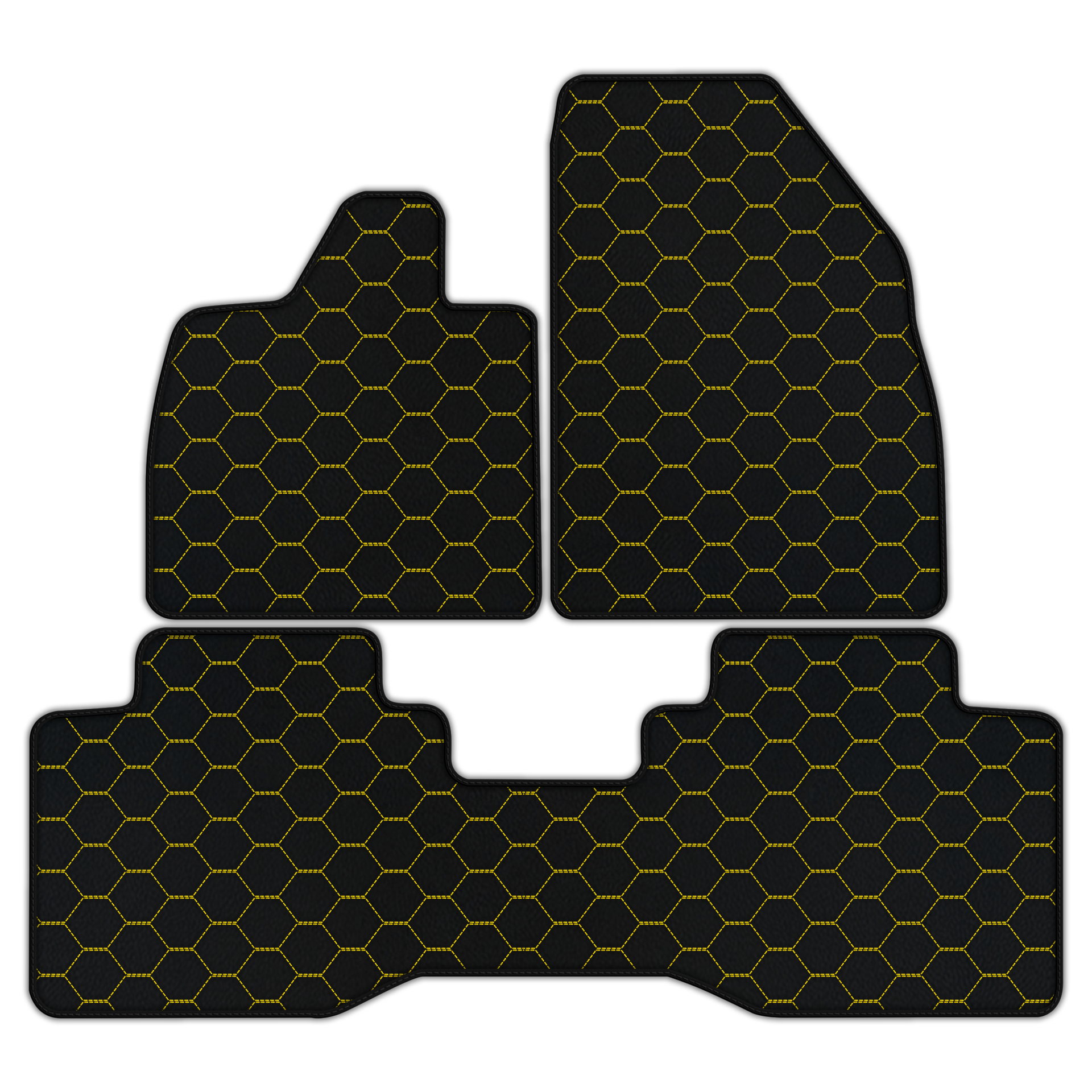 Customizable Leather Floor Mats with Divario Pattern for Lotus Eletre (2022-2025) - AutoWin