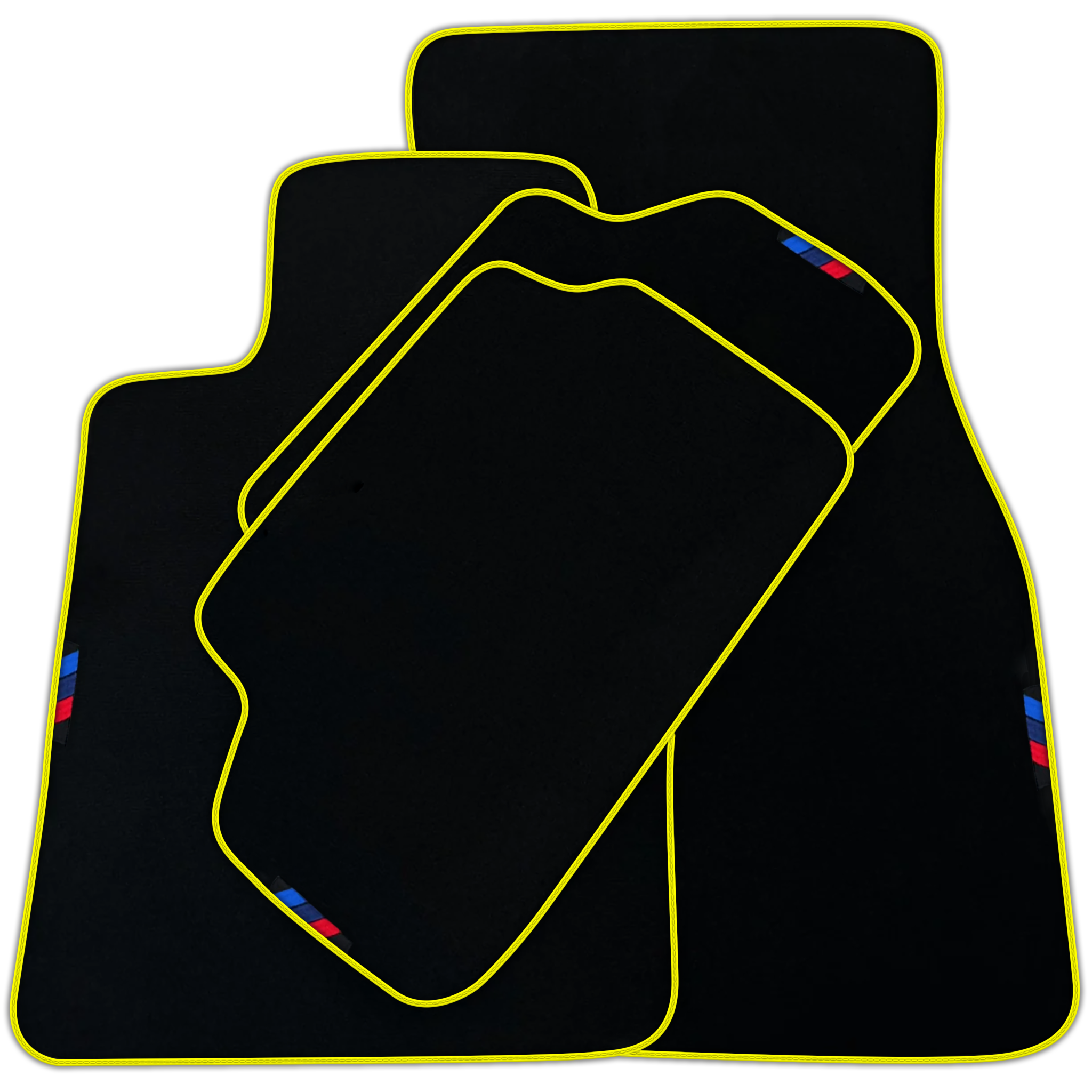 Black Floor Mats For BMW 5 Series G30 with German Flag | Various Trim Colors