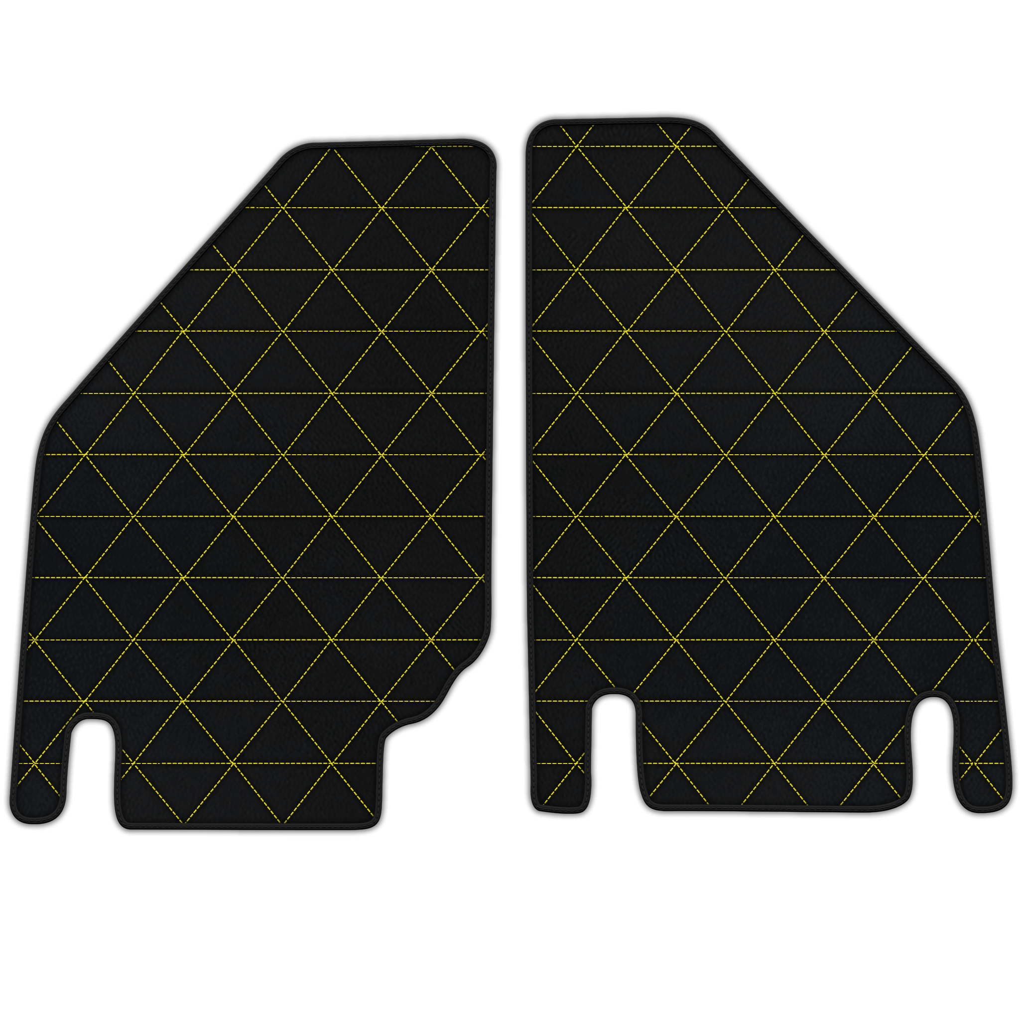 Customizable Leather Floor Mats with Triangle Pattern for Lamborghini Countach (1974–1990)