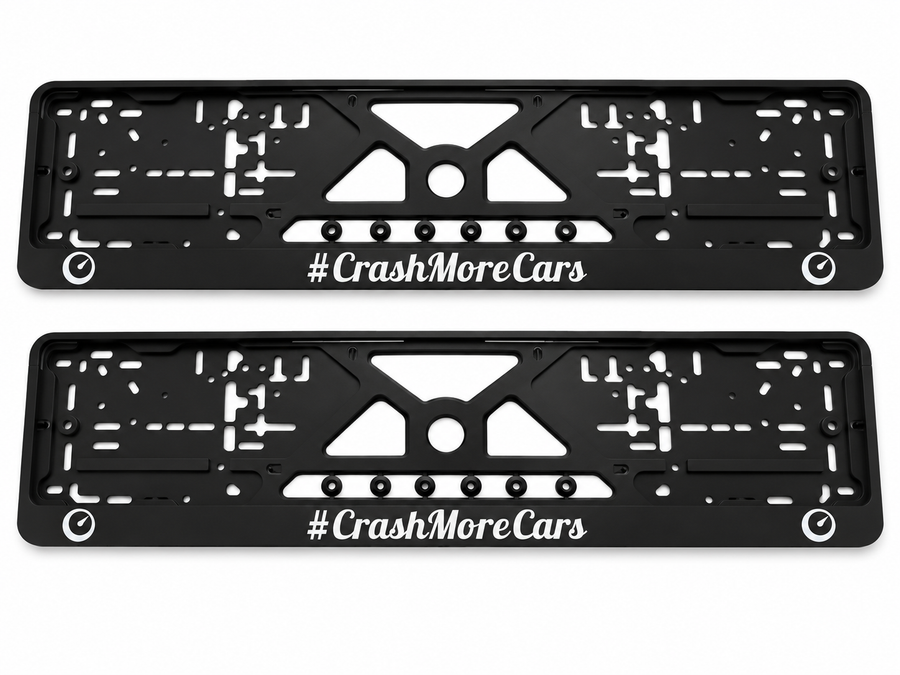 Suporte de Placa de Número Crashmorecars Tamanho Padrão Europeu 52 Cm X 11 Cm