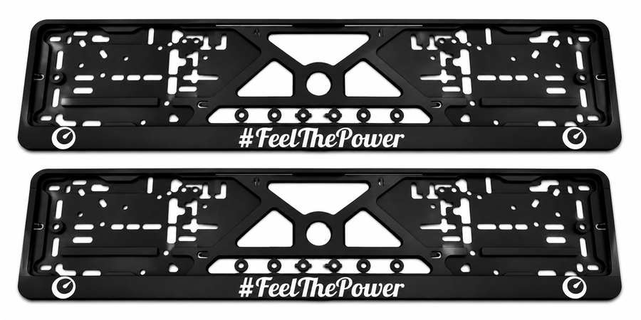 Suporte de Placa de Número FeelThePower Tamanho Padrão Eu 52 Cm X 11 Cm