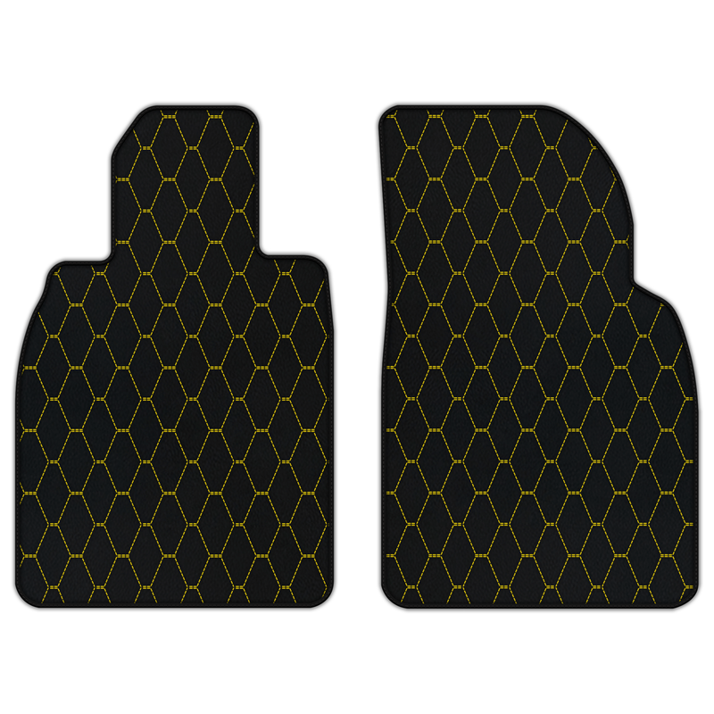 Customizable Leather Floor Mats with Vertical Hex Pattern for Porsche 911 GT3 Touring (992) 2021–2026