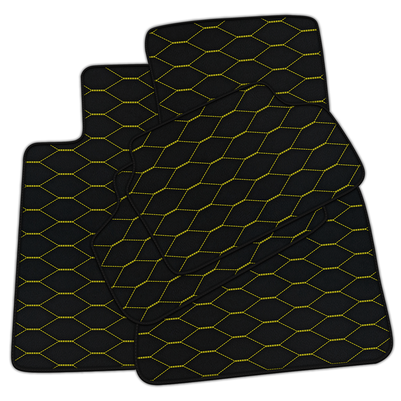 Customizable Leather Floor Mats with Viper Hex Pattern for BMW G15 2-door Coupe (2018-2024)