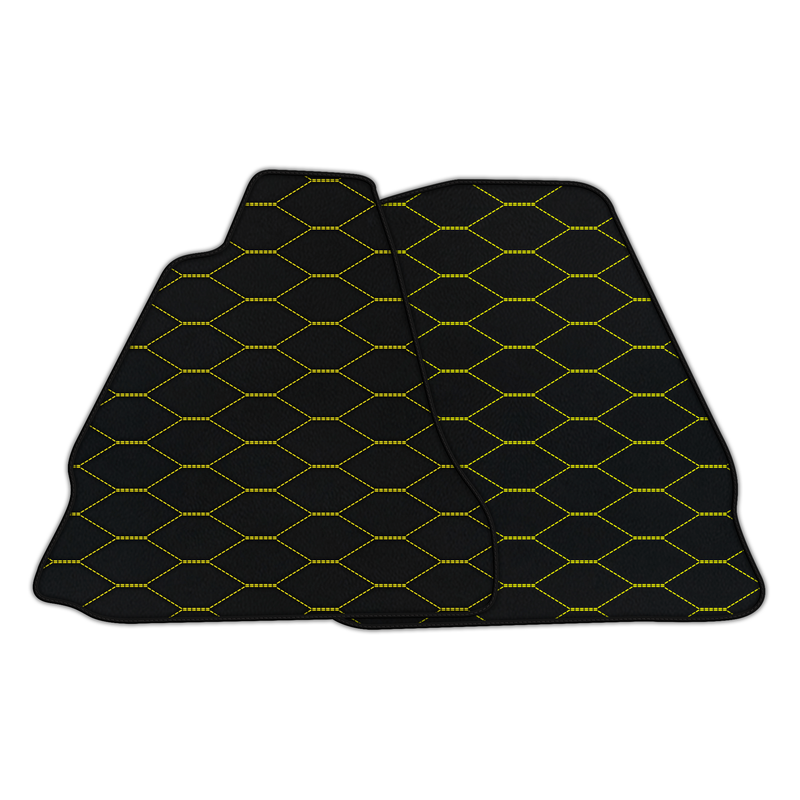 Customizable Leather Floor Mats with Viper Hex Pattern for Aston Martin V12 Vanquish (2012-2018) 2-door Coupe