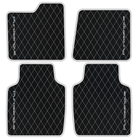 Premium Black Leather Floor Mats for Rolls Royce Shadow (1965-1977)
