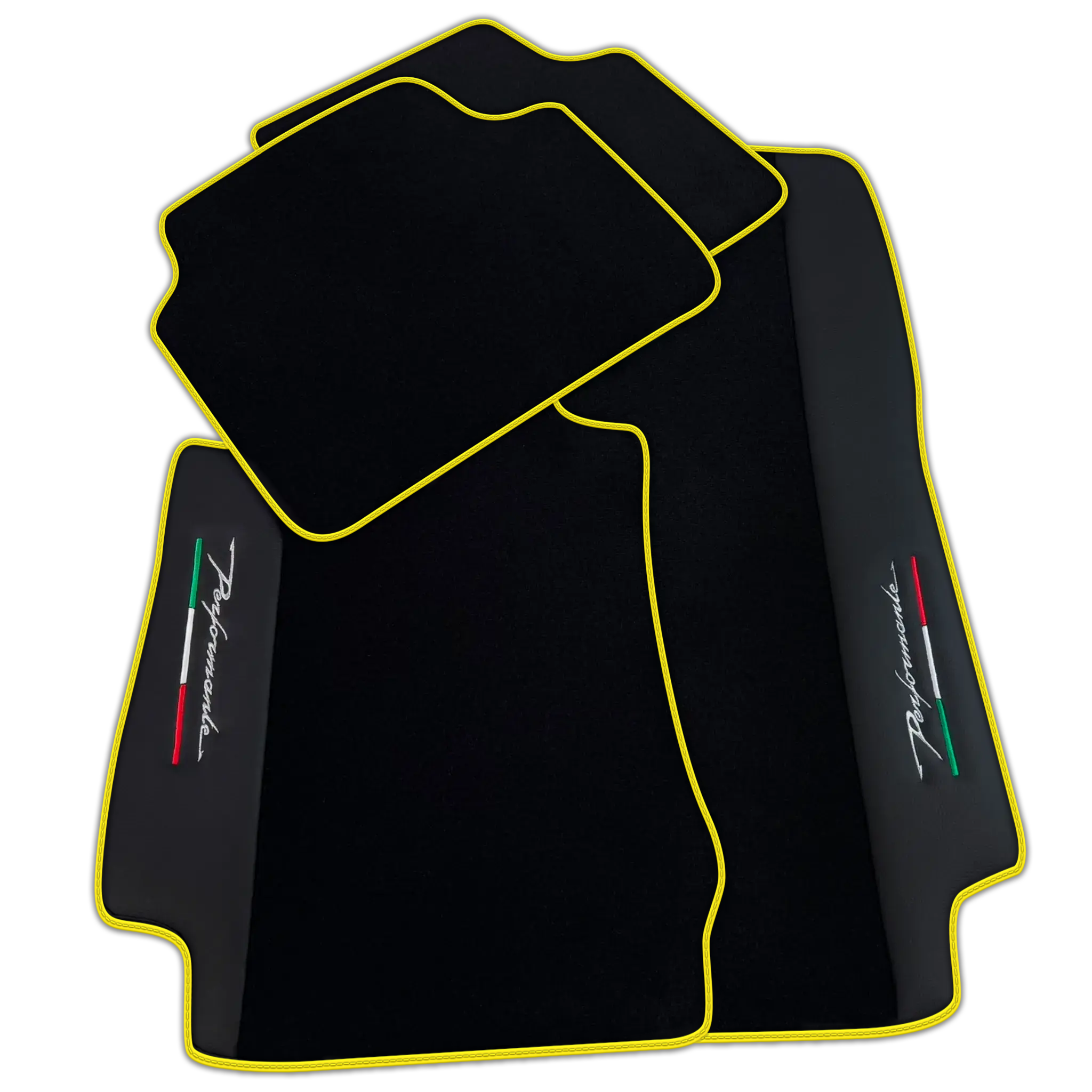 Black Floor Mats for Alfa Romeo Giulia (2016-2024) All Wheel Drive | Performante