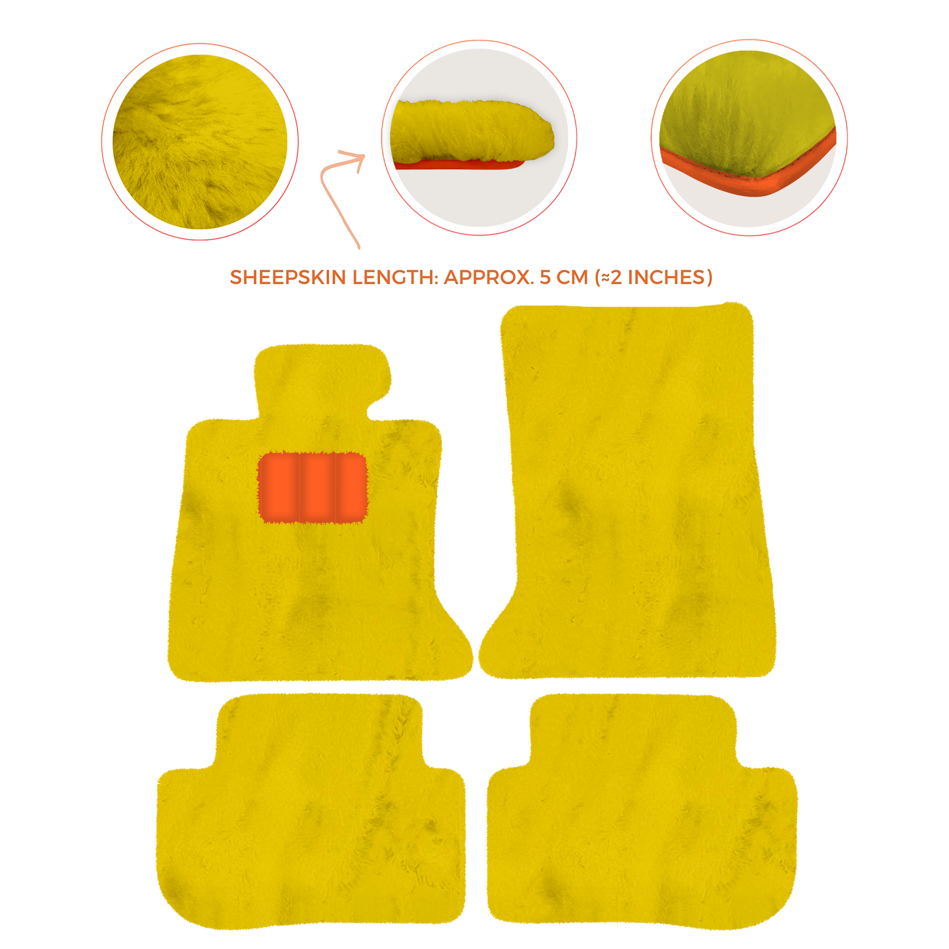 Premium Sheepskin Floor Mats for Rolls-Royce Ghost Series I RR2