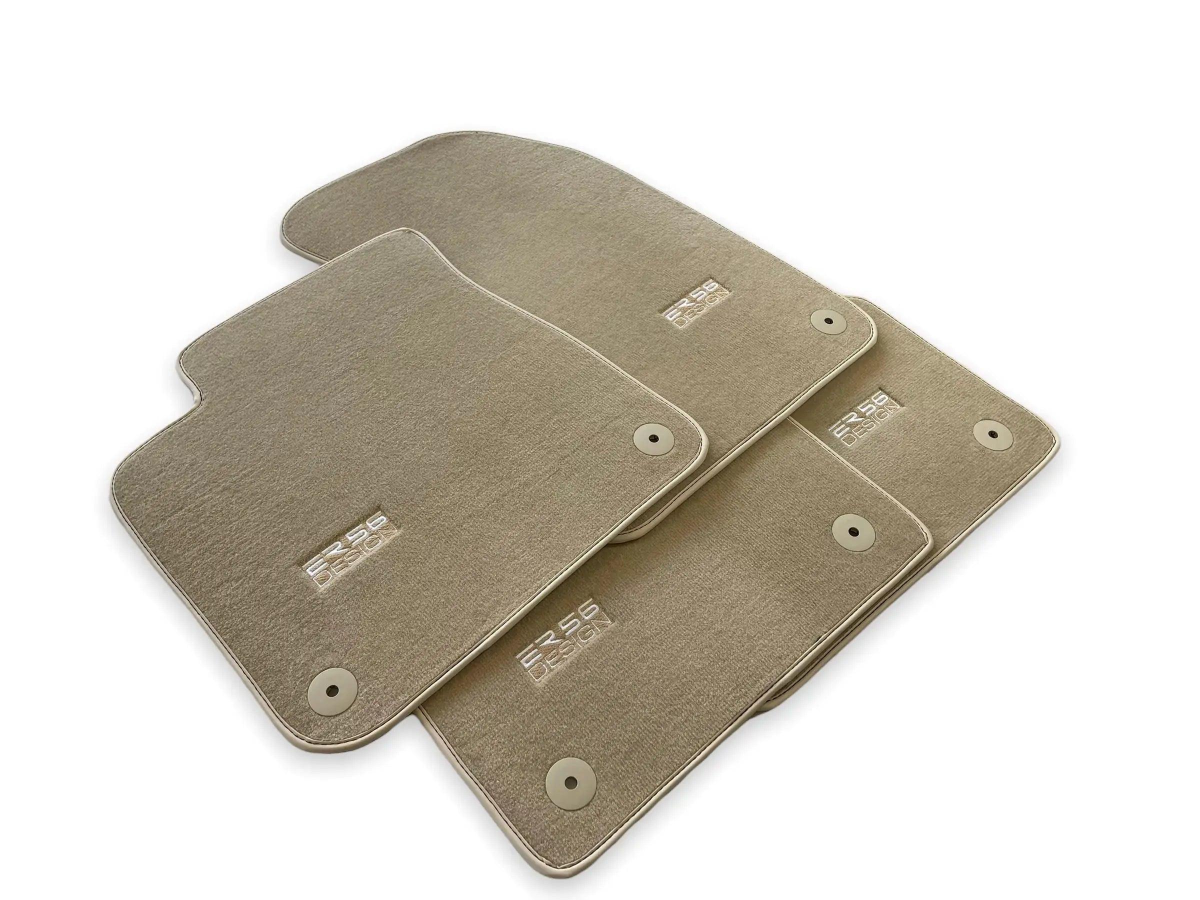 Beige Floor Mats for Audi A3 - Convertible (2014-2020) | ER56 Design - AutoWin