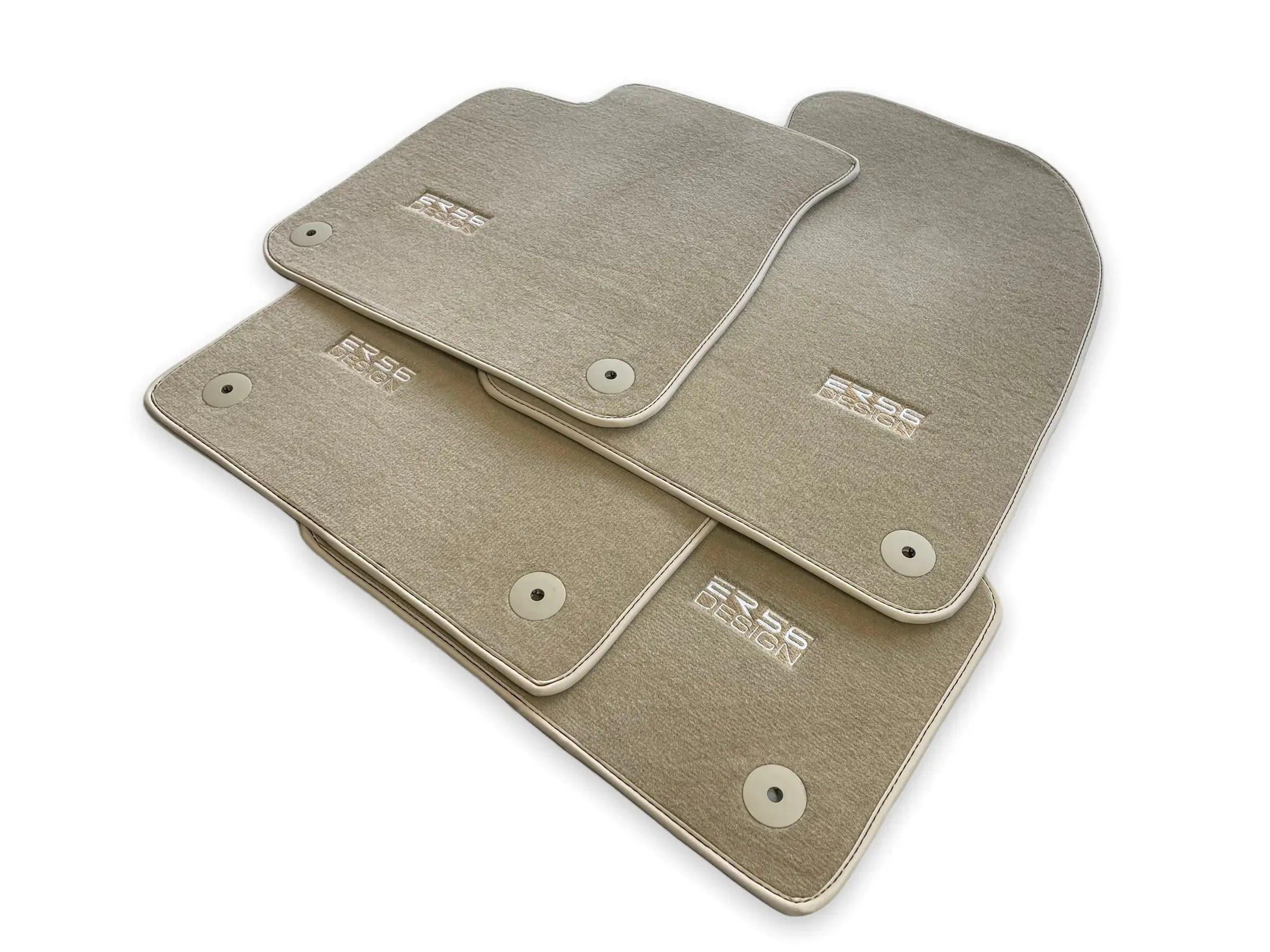 Beige Floor Mats for Audi A4 - B5 Facelift Avant (1999-2001) | ER56 Design - AutoWin