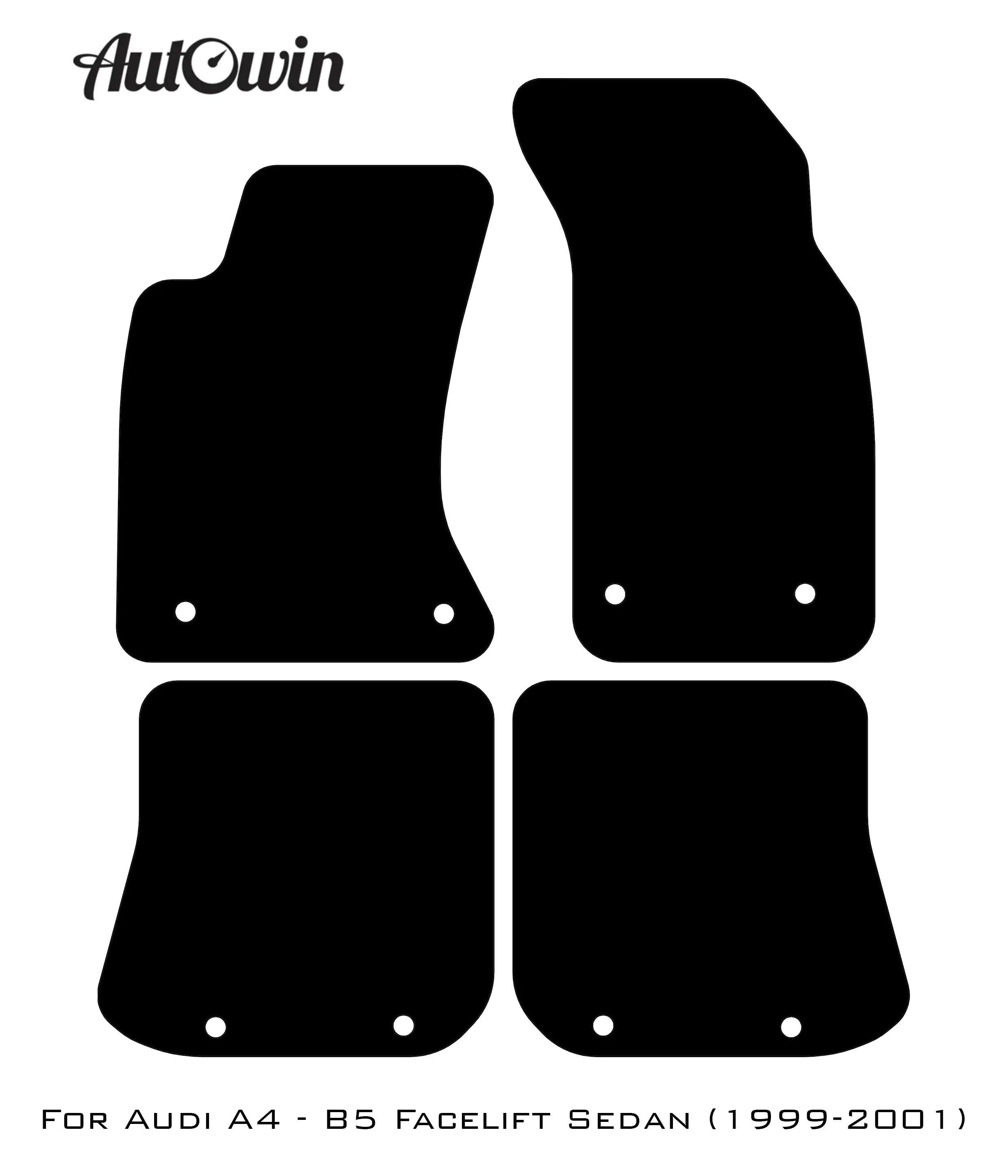 Beige Floor Mats for Audi A4 - B5 Facelift Avant (1999-2001) | ER56 Design - AutoWin