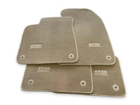 Beige Floor Mats for Audi A4 - B6 Convertible (2002-2006) | ER56 Design - AutoWin