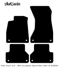Beige Floor Mats for Audi A4 - B9 Allroad Quattro (2016-2020) | ER56 Design - AutoWin