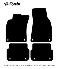 Beige Floor Mats for Audi A6 - C6 Avant Long (2004-2008) | ER56 Design - AutoWin