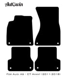 Beige Floor Mats for Audi A6 - C7 Avant (2011-2018) | ER56 Design - AutoWin