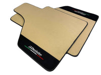 Beige Floor Mats for Lamborghini Diablo 1990-2001 With Alcantara Leather - AutoWin