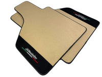 Beige Floor Mats for Lamborghini Diablo 1990-2001 With Alcantara Leather - AutoWin