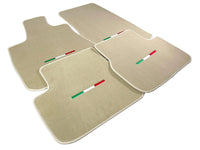 Beige Floor Mats For Maserati Coupé (2001-2007) Italy Edition - AutoWin