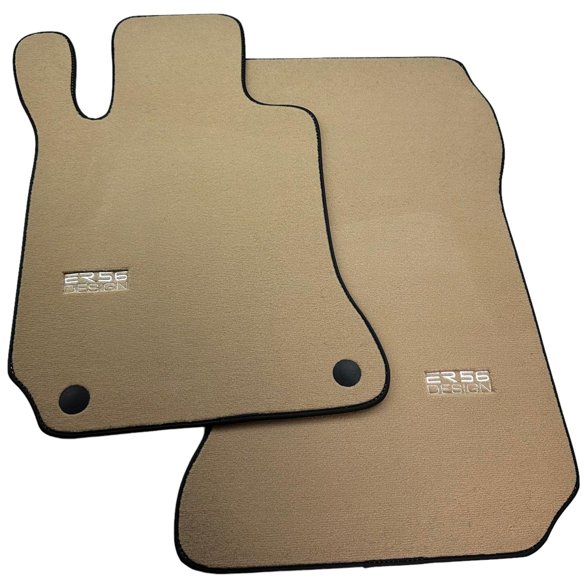 Beige Floor Mats For Mercedes-Benz C-Class W204 (2007-2014) - AutoWin