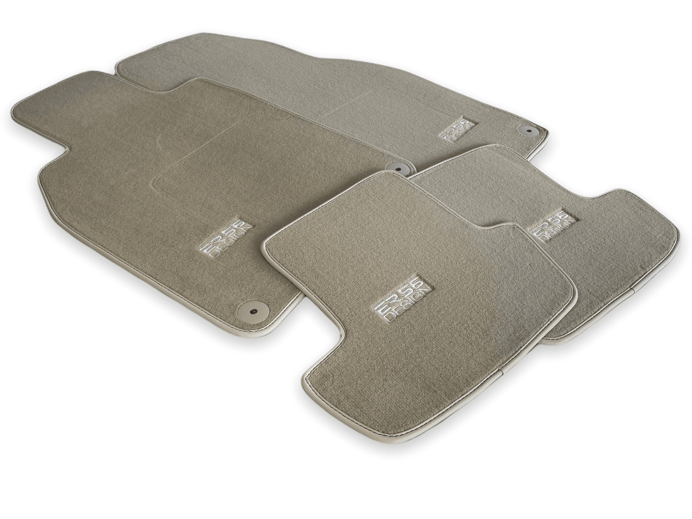 Beige Floor Mats for Porsche Macan (2014-2023) | ER56 Design - AutoWin