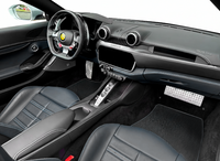 Mats de carro de couro de fibra de carbono para Ferrari Portofino (2018-2023)