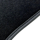 Black Floor Mats for Bentley Bentayga (2015-2023) with Dark Brown Leather | ER56 Design - AutoWin