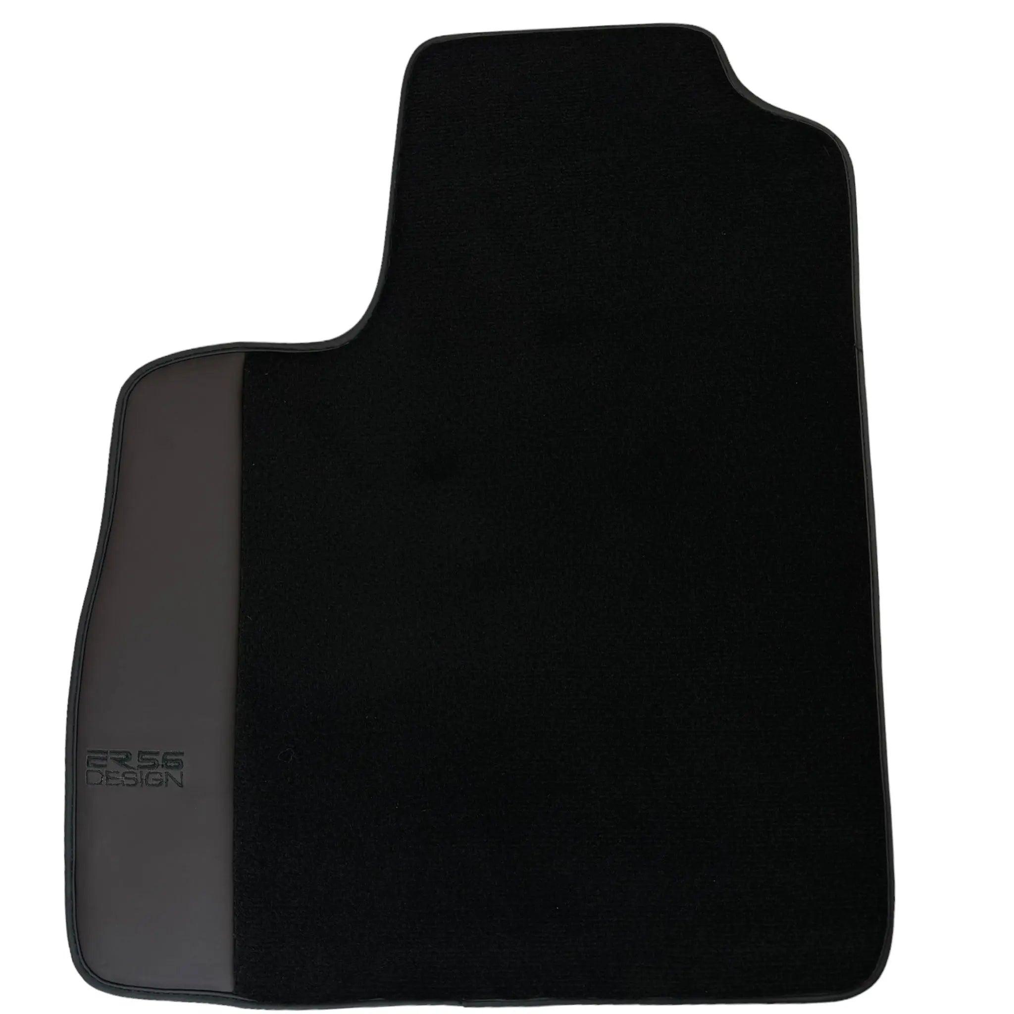 Black Floor Mats for Bentley Continental GT (2011–2018) with Dark Brown Leather | ER56 Design - AutoWin