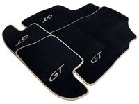 Black Floor Mats For Bentley Continental GTC (2006–2011) With Beige Trim - AutoWin