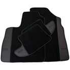 Black Floor Mats for Bentley Continental GTC (2018–2023) with Dark Brown Leather | ER56 Design - AutoWin