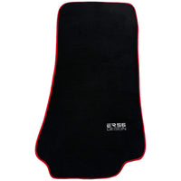 Black Floor Mats For BMW 8 Series E31 2-door Coupe (1989-1999) ER56 Design with Red Trim - AutoWin