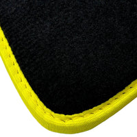 Black Floor Mats For BMW M2 Series F87 | Fighter Jet Edition | Yellow Trim AutoWin Brand - AutoWin