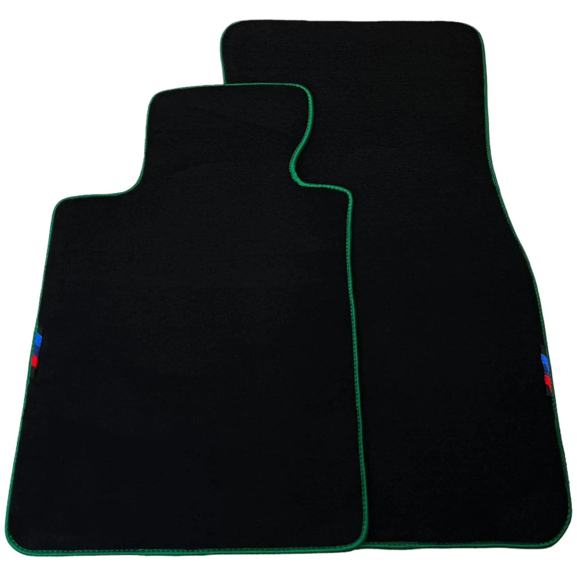 Black Floor Mats For BMW X5 Series E53 | Green Trim - AutoWin