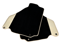 Black Floor Mats For Ferrari 360 Modena 1999-2005 With Beige Leather - AutoWin