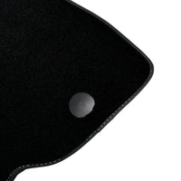 Black Floor Mats for Ferrari 812 GTS (2019-2023) with Red Alcantara Leather - AutoWin