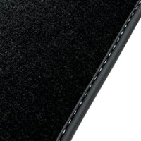 Black Floor Mats for Ferrari California (2008-2014) with Crema Nappa Leather - AutoWin