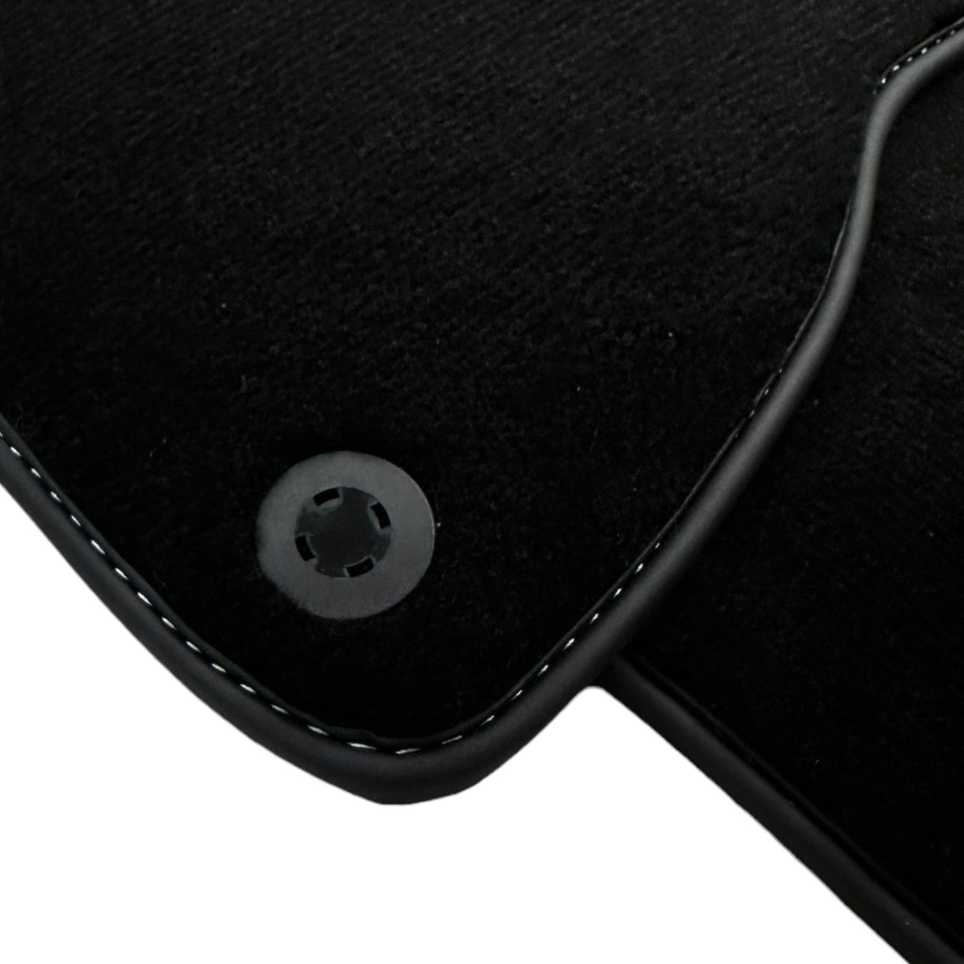 Black Floor Mats for Ferrari California T (2015-2018) with Cuoio Nappa Leather - AutoWin