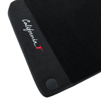 Black Floor Mats For Ferrari California T 2015–2018 with Black Alcantara - AutoWin