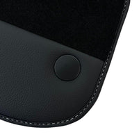 Black Floor Mats for Ferrari F12 TRS (2014) with Leather - AutoWin