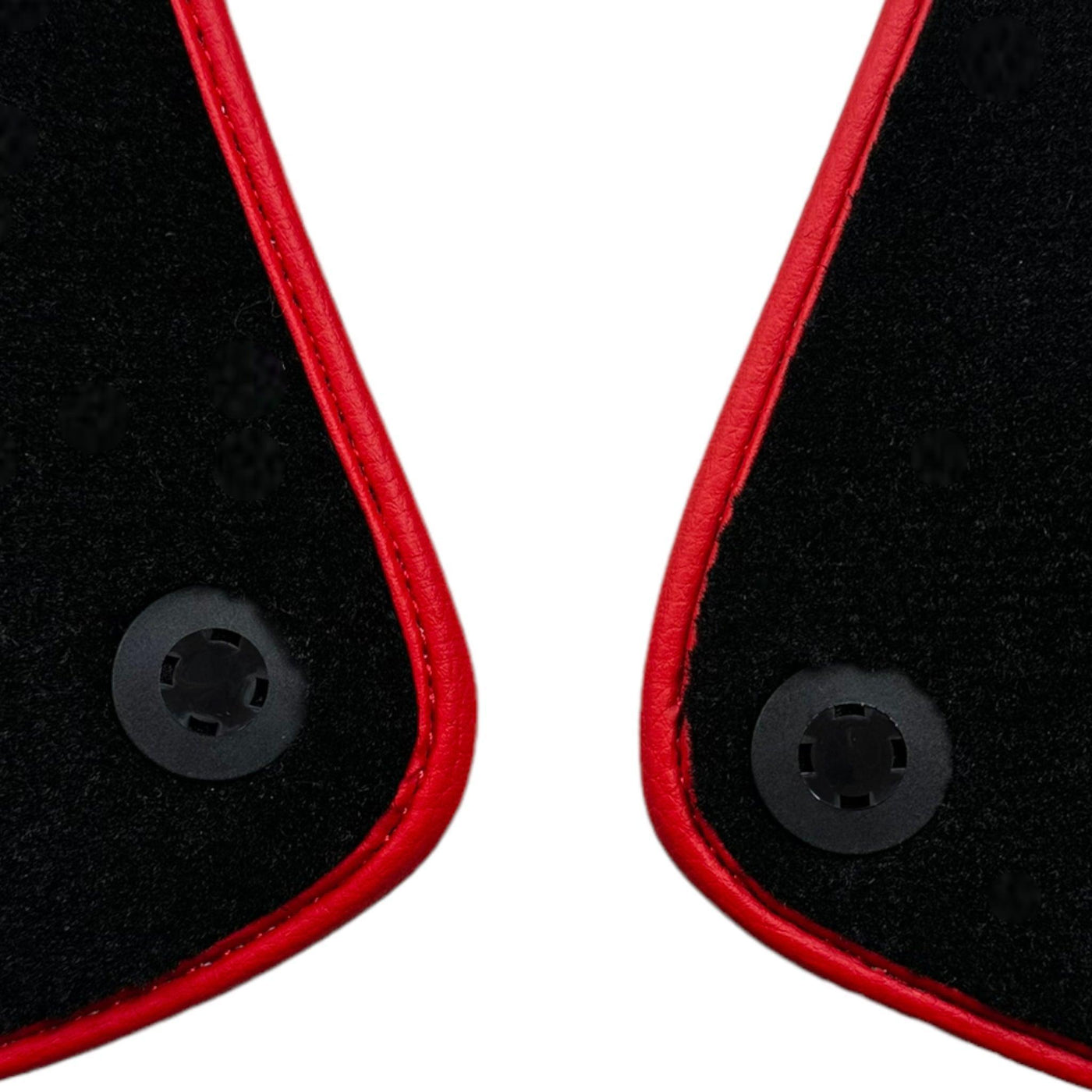 Black Floor Mats for Ferrari Portofino (2018-2023) Italian Edition with Red Trim - AutoWin