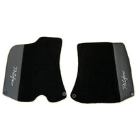 Black Floor Mats For Ferrari Portofino (2018-2023) With Leather and Beige Trim - AutoWin