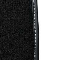 Black Floor Mats For Ford Mustang V (2004-2010) With Pony - AutoWin